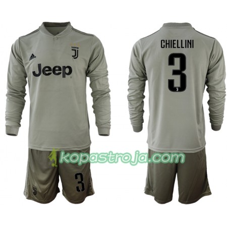 Billiga Fotbollströjor Juventus CHIELLINI 3 Barn Borta tröja 2018/19 Långärmad